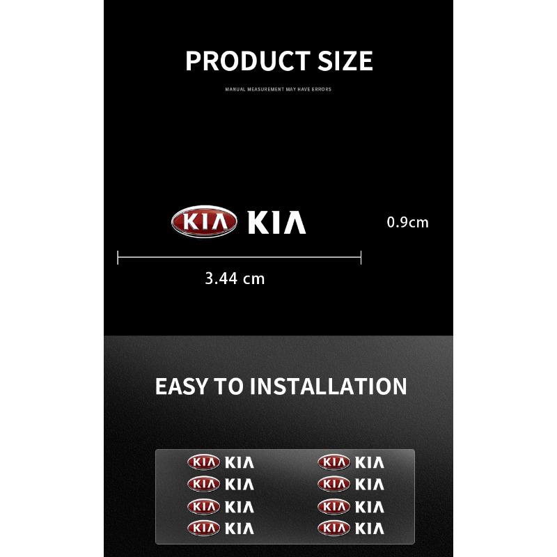 Universal 3D Alloy Metal Car Motorcycle Badge Sticker Decal Decor For Kia Rio Ceed Sportage Cerato Soul Sorento K2 K5 Flip