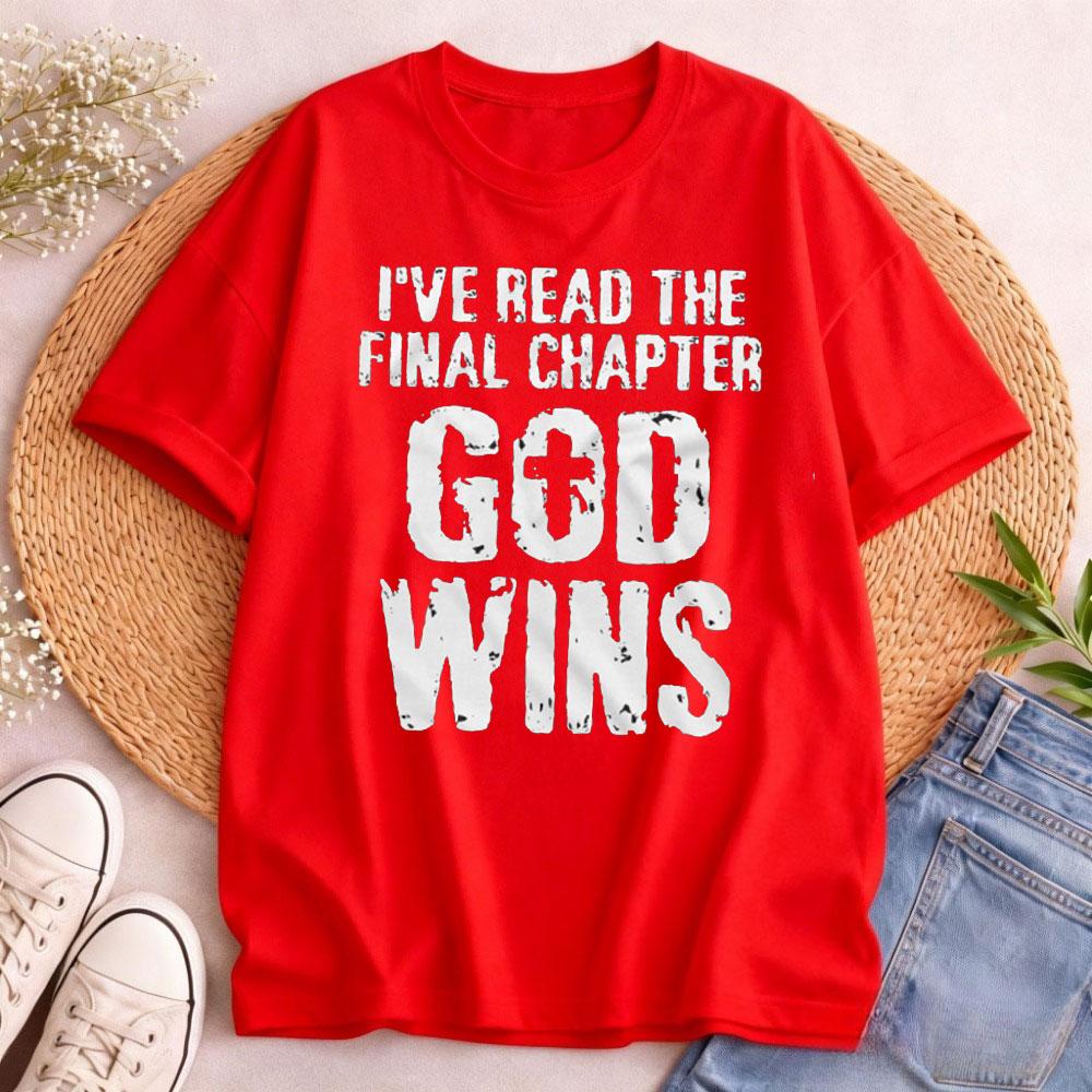 Unisexs Jesus Christ Tshirt Bible Verse Church Religion Christian Tees Christmas Gift God Wins Unisex High Quality Tees