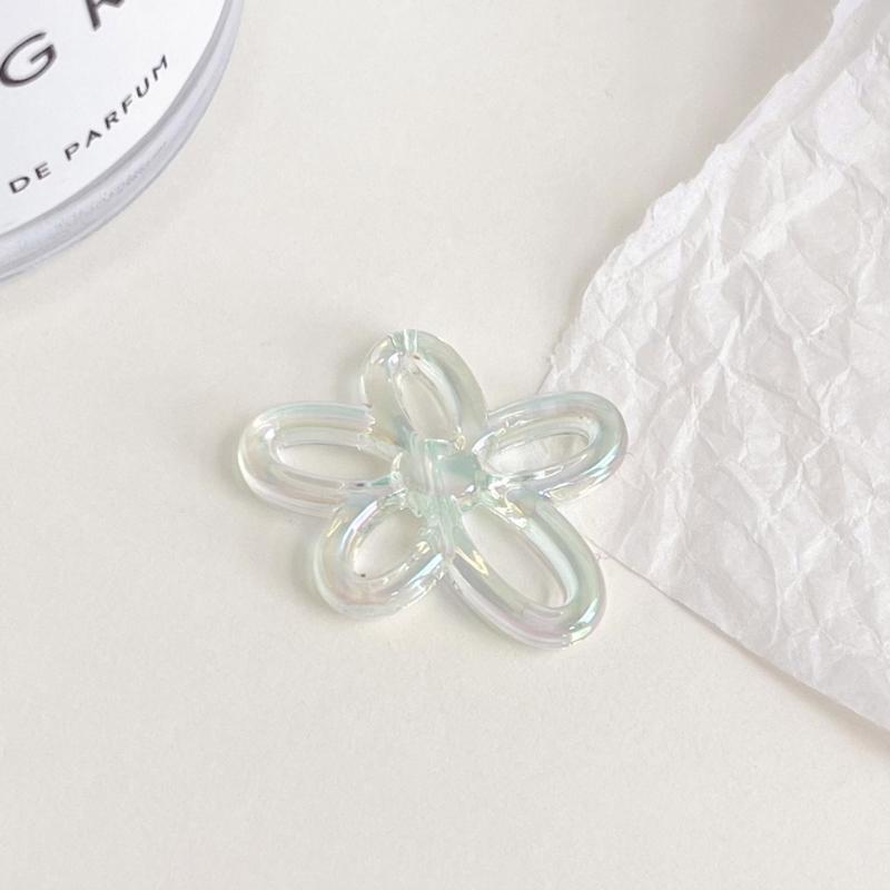 5 Color 24.5mm Irregular Small Flower Charm Pendants for Women DIY Colorful Flower Jewelry Necklaces Making Findings