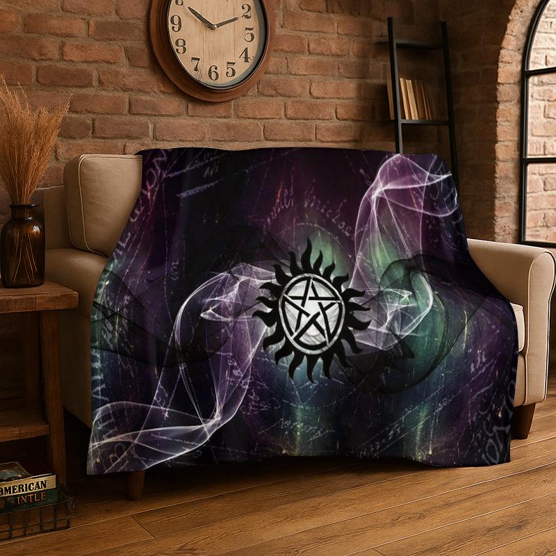 SPN Supernatural Dean Sam TV Coperta di Flanella Morbida Calda Coperta Plaid per Camera da Letto Soggiorno Letto Viaggio Campeggio Picnic Bambino
