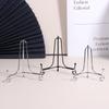 Black Sliver Iron Easel Display Stand Book Holder Photo Pedestal Bowl Dish Frame Picture Plate Rack Easel Crafts Bracket