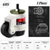Adjustable Height Heavy Duty Leveling Machine Caster Universal Anti-slip Wheel Machinery Caster for Vending ,Workbench Machine