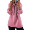 Womens Hoodies Casual Long Sleeve Drawstring Sweatshirt Pullover Tops Loose Oversized Clothes