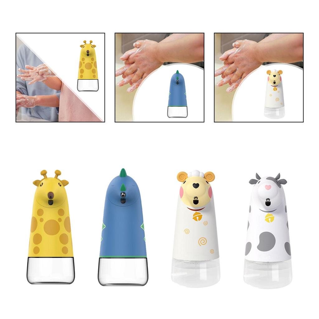 Foaming Soap Dispenser Cartoon Touchless Soap Dispenser Automatic Hand Soap Dispenser for Kids Hotel Home Bathroom Kindergarten