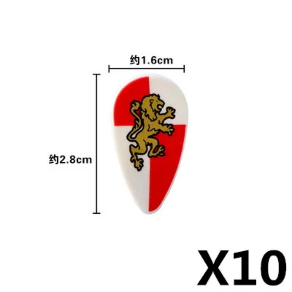 MOC Blocuri de Construcții Militare Figurine Soldați Medievali Accesorii Arme Leu Roșu Vultur Negru Cavaler Armură Scut Mini Cărămizi