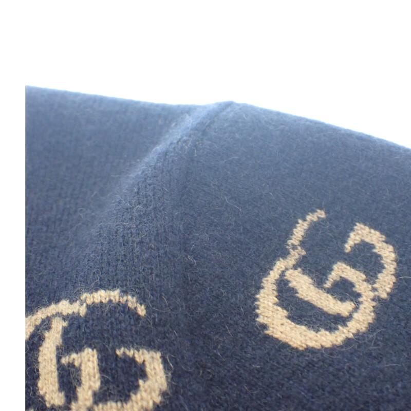 GUCCI  660285_XKB3T_4037 M cardigan Navy cashmere mens