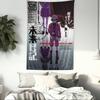 Anime Figure Mirai Nikki The Future Diary Anime Tapestry Hippie Flower Wall Carpets Dorm Decor Cheap Hippie Wall Hanging