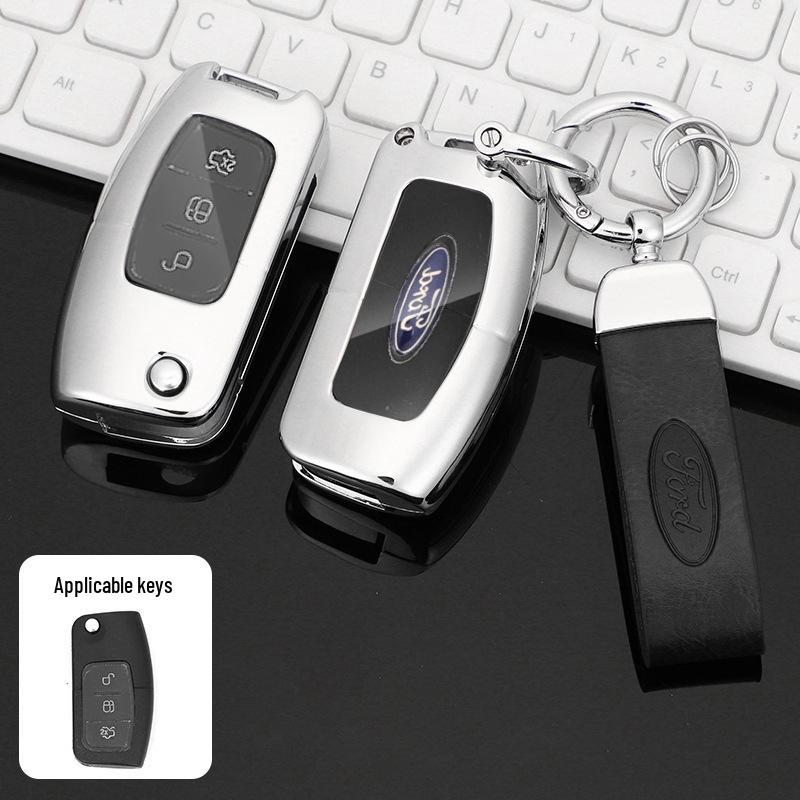 Premium Metal Protective Key Case for Ford Mondeo - Unisex Design