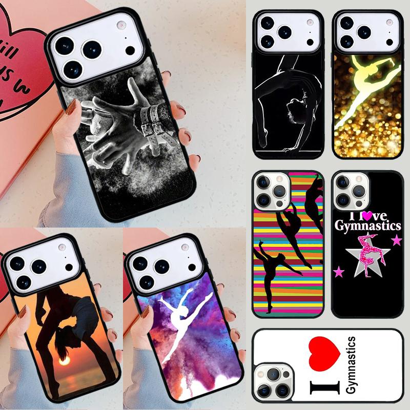 gymnastics silhouette Phone Case For iPhone 17 Air 14 15 13 12 Max Cover For Apple 14 15 16 16e 11 Pro Max Plus