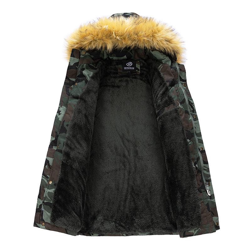 2024 Men's Thickened Winter Cotton-Padded Jacket - Middle-Aged Casual Down Cotton Style