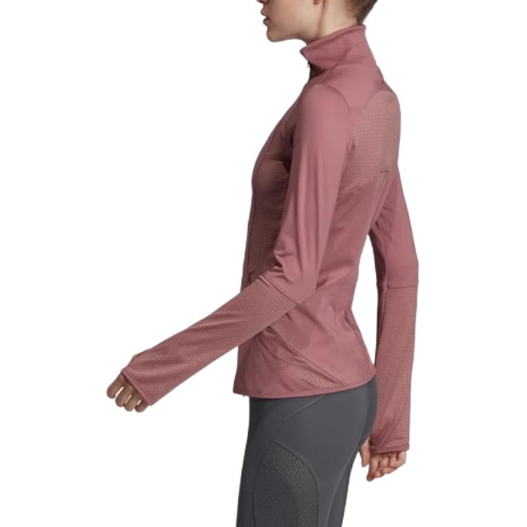 Adidas Stella Series Womens Training Running Comfortable Fashion Long Sleeve Jacket Women Jacket Blush-Purple EA2218