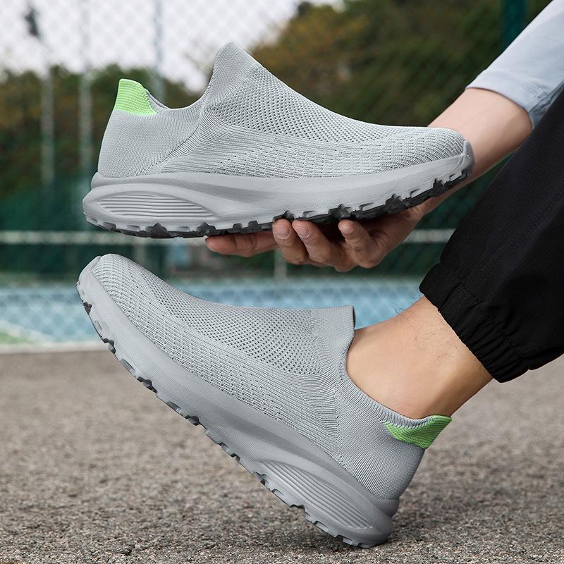 Large Size 47 Men's Shoes Summer New Men's Mesh Breathable One-pedal Lazy Shoes Foreign Trade Foot Casual Shoes