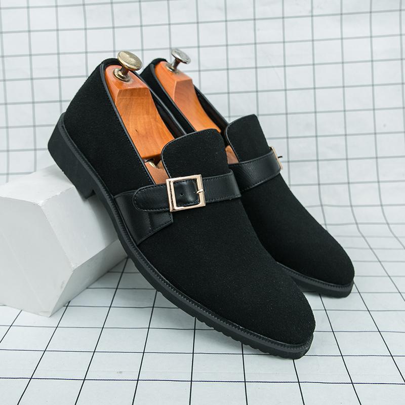 Größe 38-48 klassische Herren-Loafer Herren lässig elegant modische Schnalle Lederschuhe Herren Business Büro Schuhe