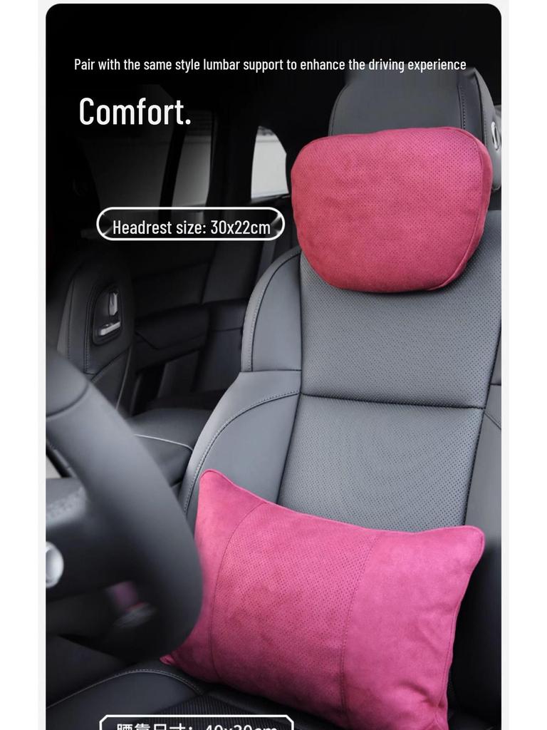 All-Series Mercedes-Benz, Maybach & Tesla Headrest Neck Pillow & Lumbar Support Cushion