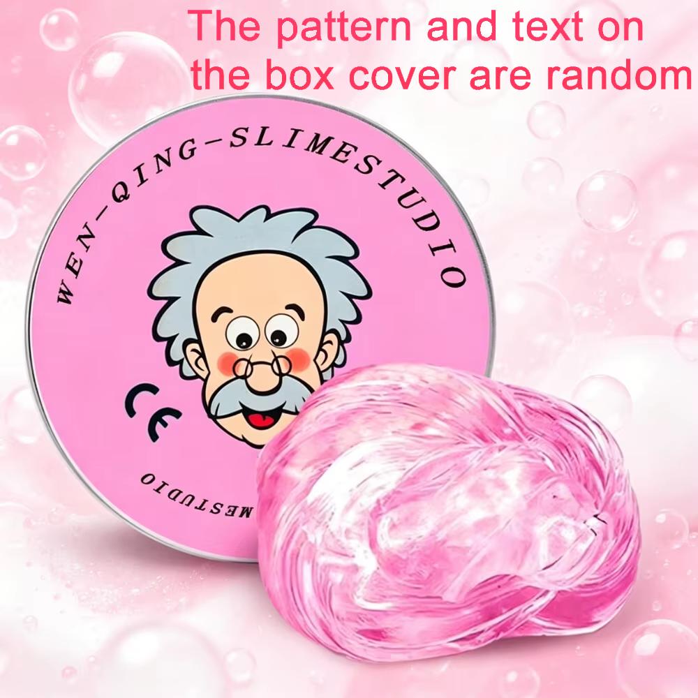 7 Colors  Liquid Mud, Slime Bubble Gel Stress Relief Toy, Elastic Glass Transparent Crystal Mud,  Diy Clay
