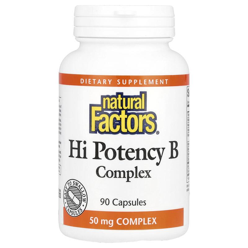 Hi Potency B Complex, 90 Capsules