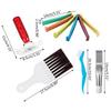 5Pcs/Set Air Conditioner Condenser Fin Comb Fin Cleaning Brush Refrigerator Coil Cleaning Whisk Brush Stainless Steel