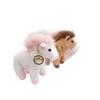 Plush Toys Pony Figurine With Silver Keychain And Beads For Animal Lover Gift