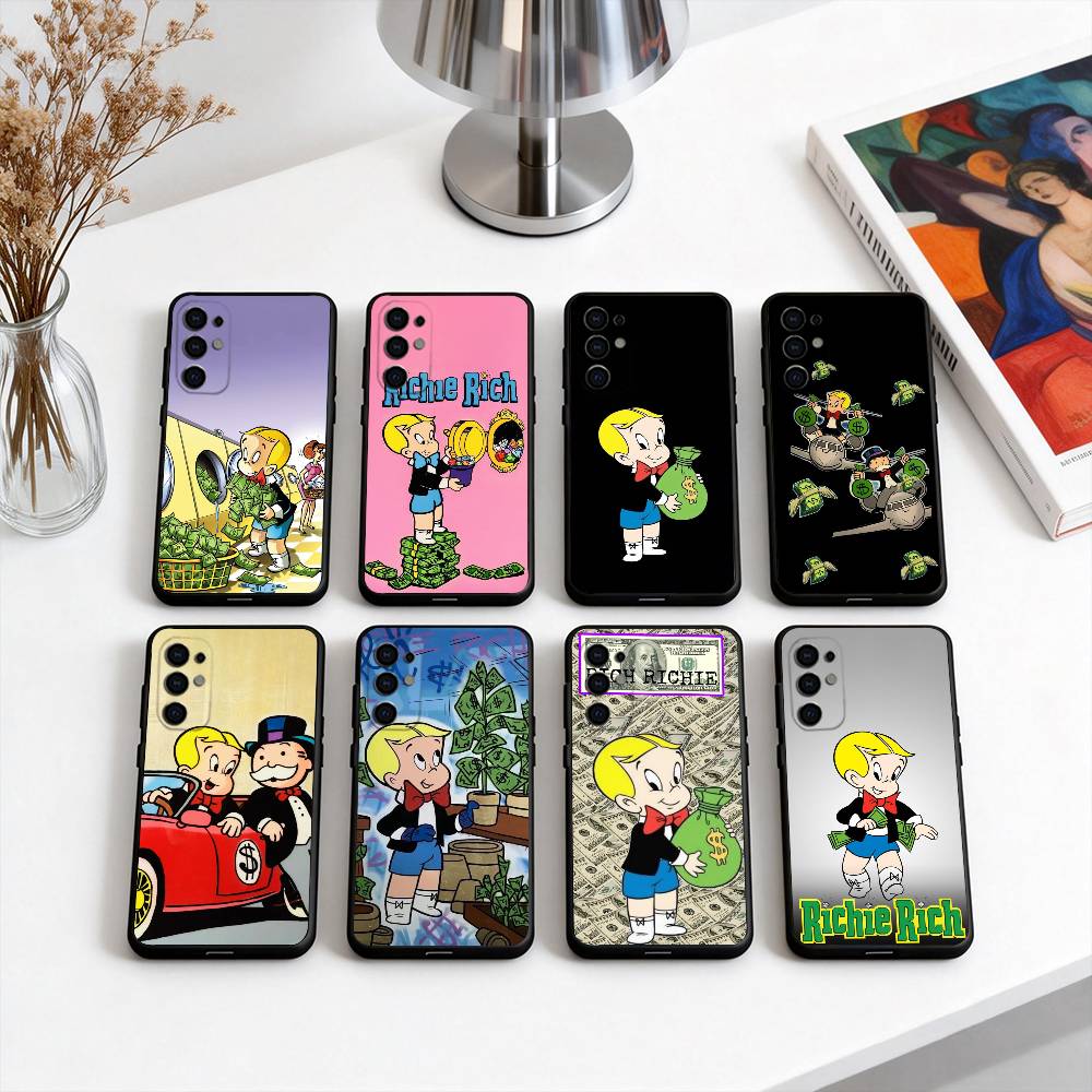 Rich Boy R-Richie R-rich-es Phone Case For Samsung S25,S24,S21,S22,S23,S30,Ultra,S20,Plus,Fe,Soft Silicone Black Cover