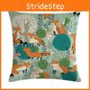 Versatile 18'' Cartoon Fox Pillow Case Cushion Cover For Stylish Living Spaces