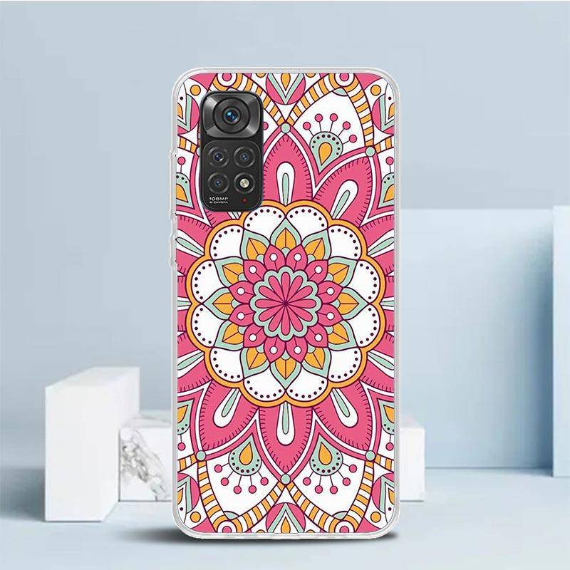 Totem Mandala Colorful Flower Phone Case For Xiaomi Redmi Note 15 14 14S 13 12S 12 Pro Plus 11S 11 11T 11E 10S 10 + Soft TPU Bac