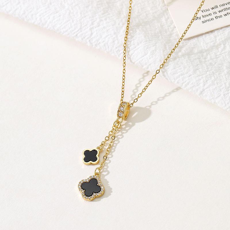 Titanium Steel Non-fading Necklace - European & American Style, Light Luxury, Versatile Korean Fashion, Perfect for Women and Girlfriend Gifts.