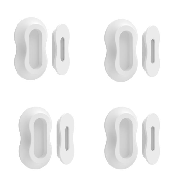 Remote Control Organizers Magnetic Silicone Sticker Easy Installation Silicone Texture Suitable for Various Gadgets белый