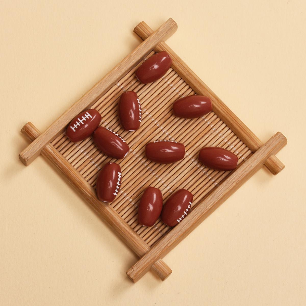 

10 шт. 15,5 мм бусины для регби 11 мм баскетбольный футбольный мяч акриловые россыпью бусины с отверстием для изготовления ювелирных изделий принадлежности круглые подвески аксессуары Style 19