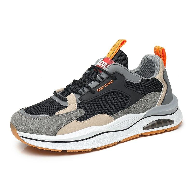 Men Trend Running Shoes Air Cushion Sneakers Comfortable Casual Shoes Men Cushioning Lace-Up Footwear Fashion