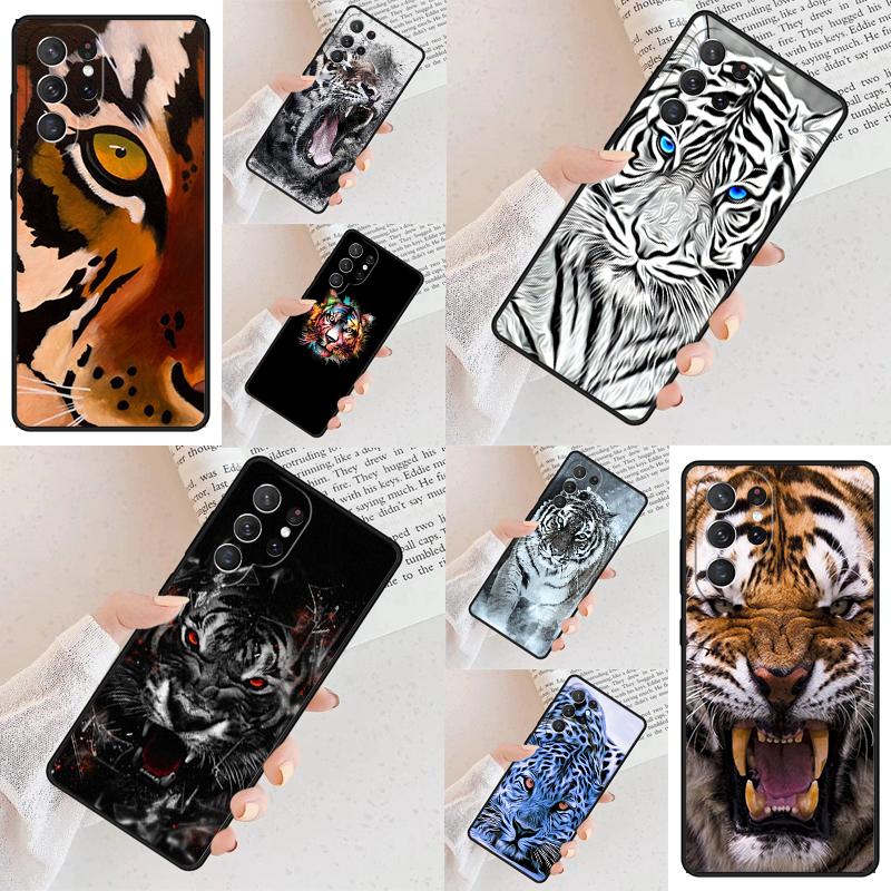 Tiger Face Cell Phone Case for Samsung Galaxy S26 Ultra S25 S24 S23 S22 S21 S20 Note10 Cover
