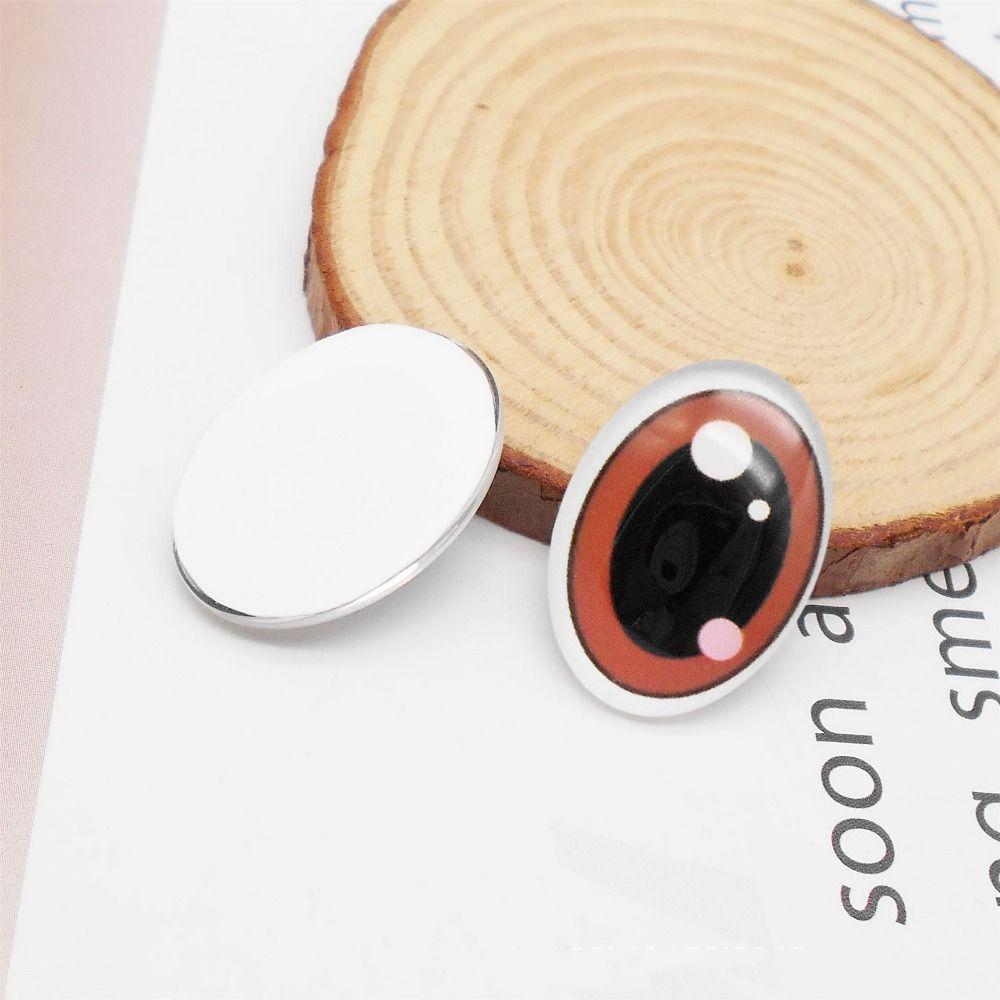 50pcs High Transparency Doll Eyes Accessories Crystal Simulation Glass Eye Patches