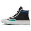 1970s Chuck Taylor All Star Urban Limited Function Collection Stitched High Top Canvas Shoes Unisex Black and Blue
