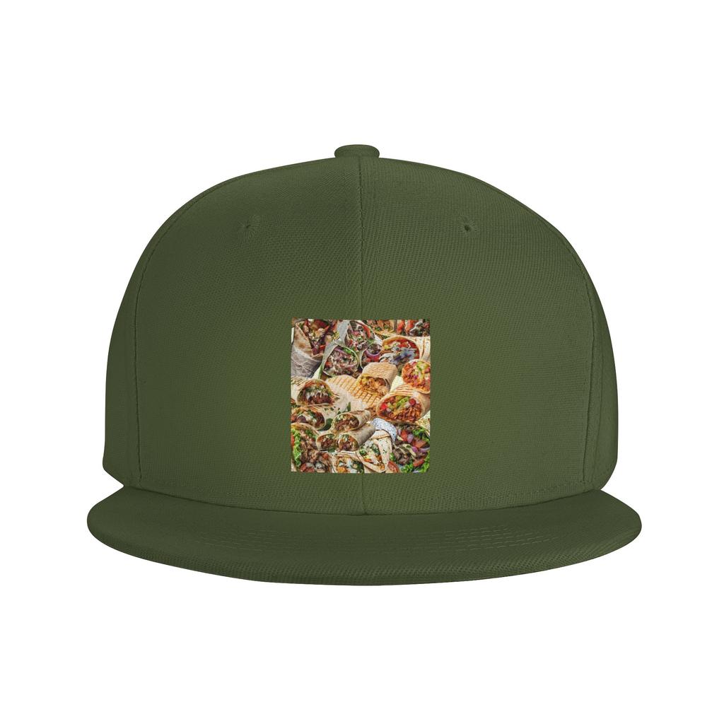 Kebab Fresh Ingredients Baseball Caps Snapback Fashion Baseball Hats Breathable Casual Casquette Outdoor for Unisexs And WoUnisexs