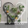 Heart-Shaped Balcony Flower Stand
