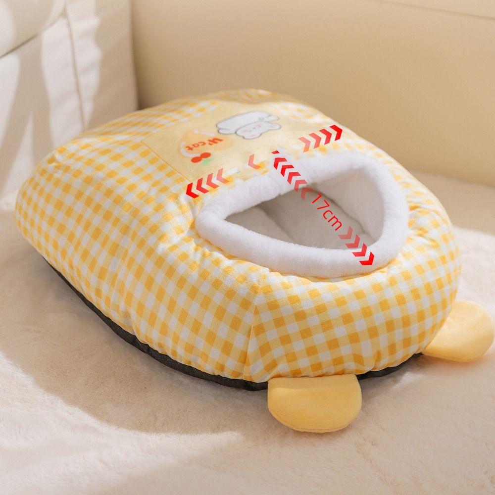 Dinosaur/Bear Pattern Pet Warm Nest Semi-Enclosed Cat Dog Kennel Cute Cat Cave Bed  Sleep