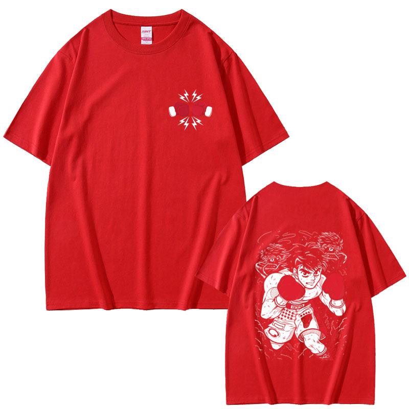 Hot Sale Anime Hajime No Ippo Makunouchi Graphic T Shirts Kamogawa Boxing Gym Tshirt Unisex Fashion Retro Oversized Short Sleeve