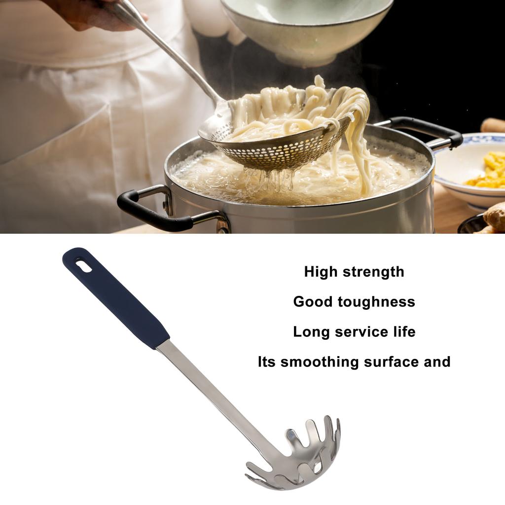 Cuisine Spaghetti Rake Multi Functional Anti Stick Cooking Tool 304 Stainless Steel Pasta Fork for Kitchen