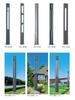Solar Aluminum Garden Light: Modern Square Post for Outdoor Courtyard