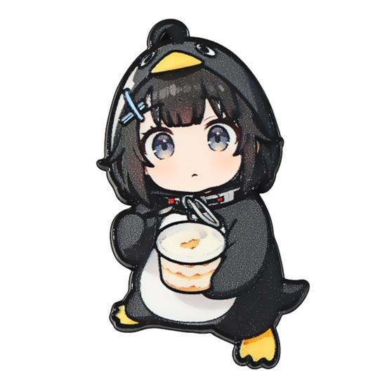 Zinc Alloy Brooch Pin Bright Penguin Shape Suit Badge