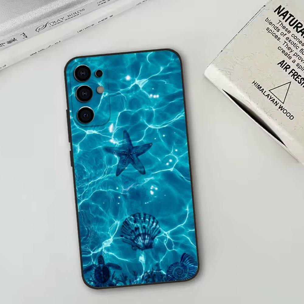 

Marine life and Seawater Phone Case Black Silicone Soft For Samsung S25,S24,S21,S22,S23,S30,Ultra,S20,Plus,Fe,Lite Samsung S25Plus