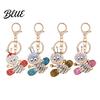Wear-resistant Keychain Sparkling Rhinestone Bee Cute Animal Key Ring Bag