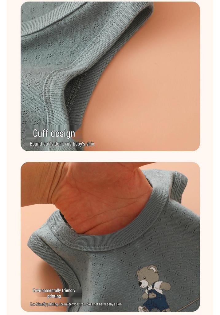 Children's Cartoon Cotton Sleeveless Summer Vest