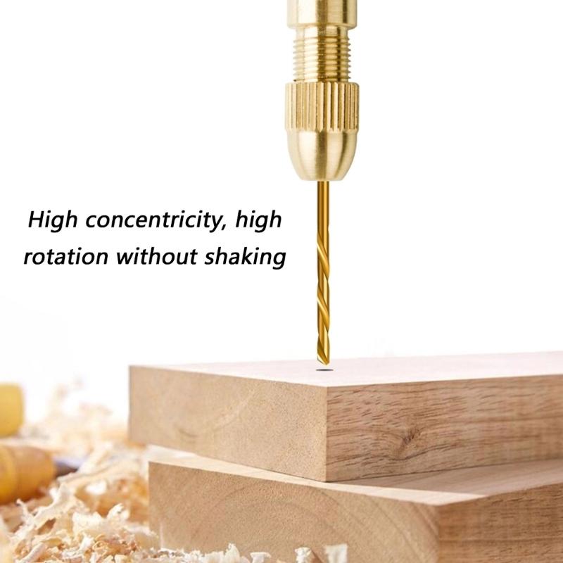 6Pcs 0.5-3mm Small Electronic Drill Bit Collet Mini Chuck Tool Set Fixture Clamp Multifunctional Electric Drill Chuck