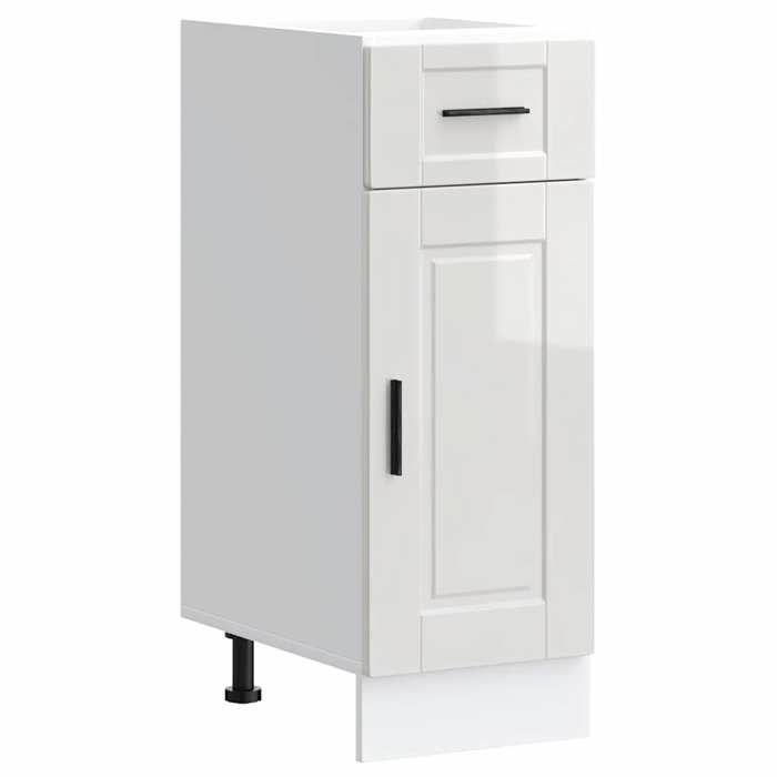 VidaXL Kitchen Cabinet Porto Glossy White Engineered Wood 853939