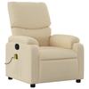 Massage Relax Chair Cream Colored Fabric