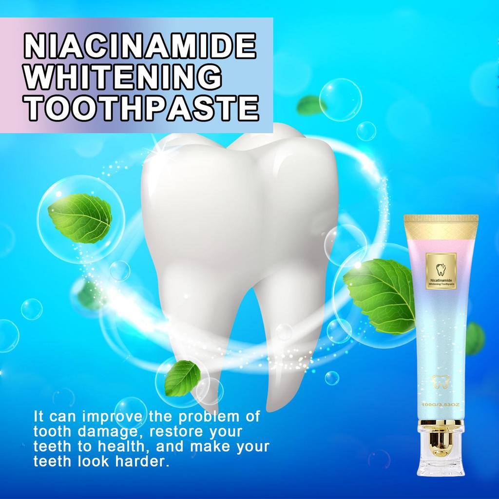Bright White Toothpaste: Gentle Cleaning, Tooth Color Enhancement, Gum Care, Fresh Breath, Whitening, and Brightening.