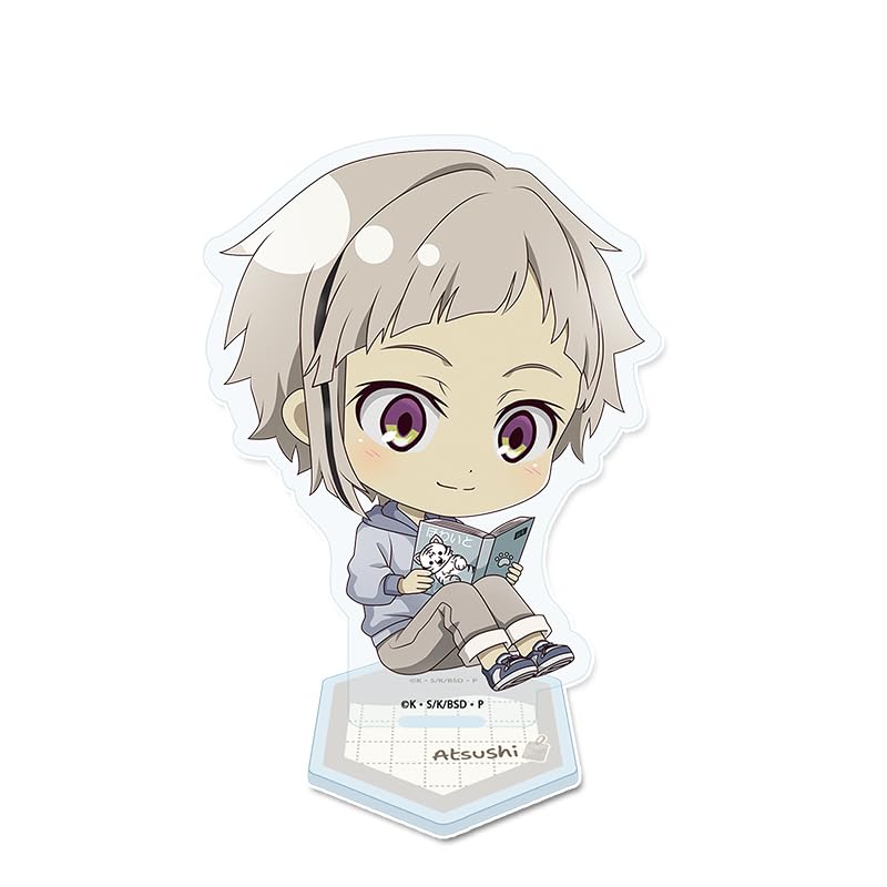 Seasonal Plants Bungou Stray Dogs Puchi Choco Acrylic Stand Atsushi Nakajima Reading Ver. 90mm90mm