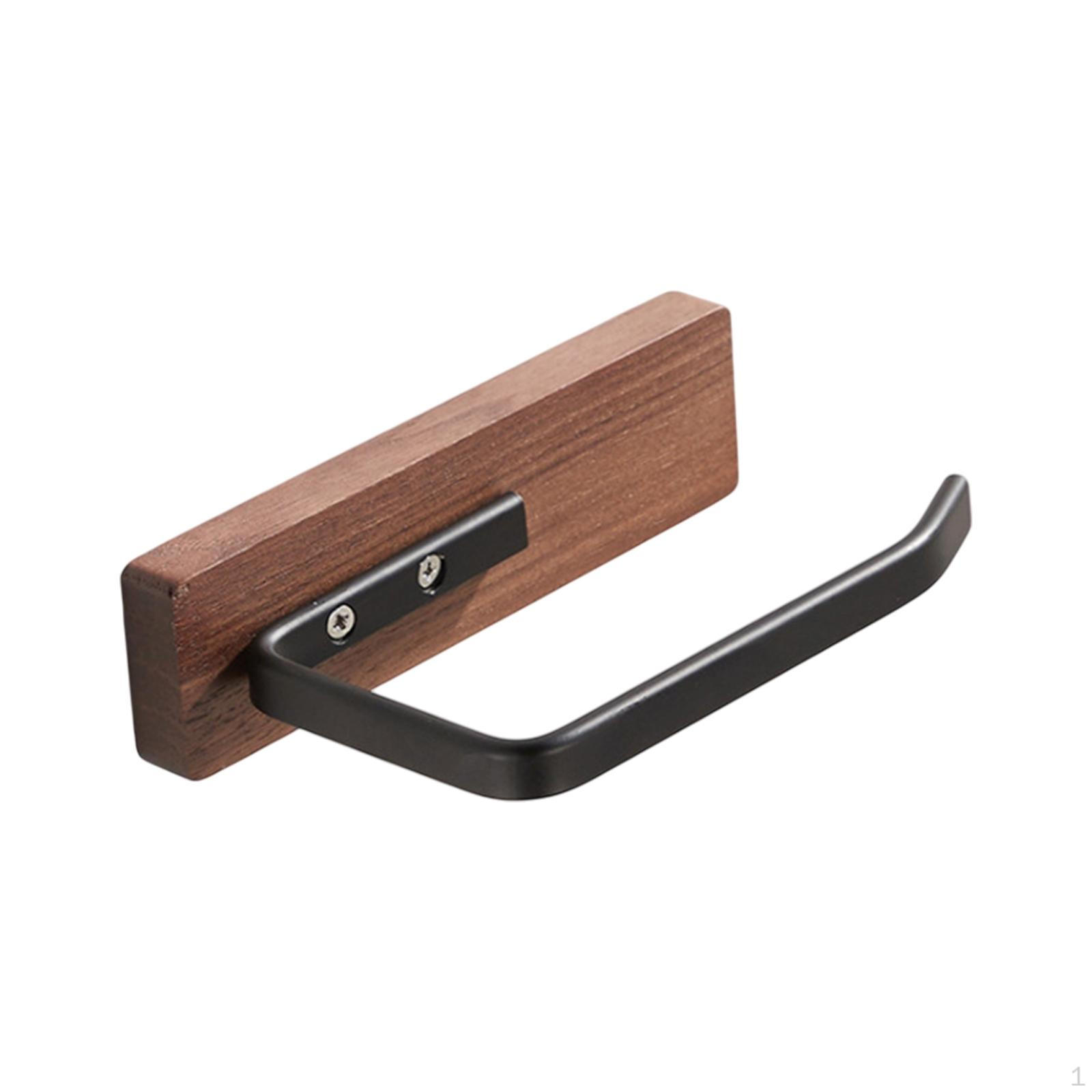 

Держатель для бумаги из орехового дерева, органайзер для туалетной бумаги в ванной, креативный рулон туалетной бумаги чёрный