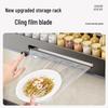 3-Tier Wall-Mounted Kitchen Storage Rack with Knife Holder