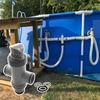 Heavy Duty Pool Valves Assembly and Hose Conversion Set Plastic Texture Suitable for Ground Pools Easy Installation